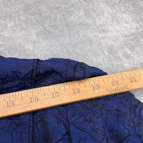 Chicos Jacket Women XLarge 3 16 Purple Textured Poly Full Zip Casual Lightweight - Picture 8 of 12